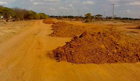 dirt road construction and murraming in Kitui
