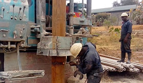 Compiling drilling materials for a Mwingi borehole