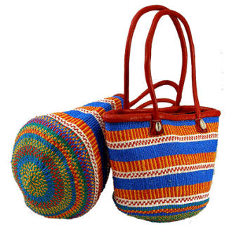 Designer woven sisal shopping bags Kenya