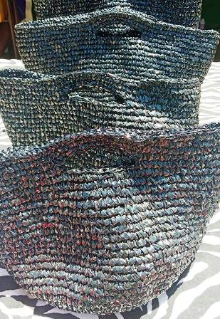 Woven hand made Fiber shopping baskets supplier kenya